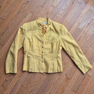 Coldwater Creek Jacket Linen Blend Blazer P10